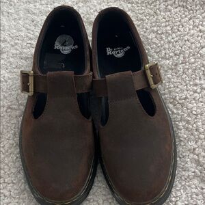 Dr. Martens Dark Brown Mary Jane Shoes NWOT Sz 7